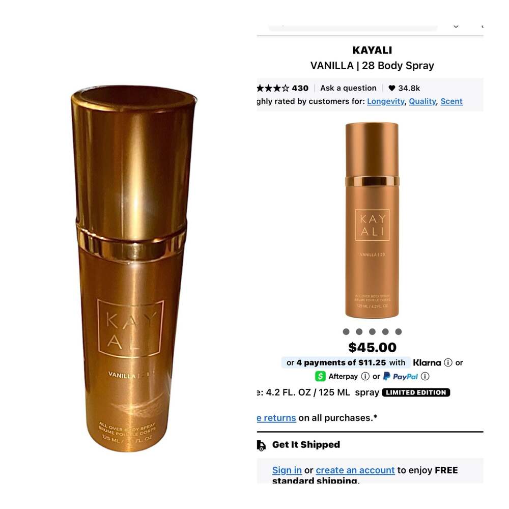 Kayali Vanilla | 28 All Over Body Spray 125ml / 4.2 fl. oz. Sealed!